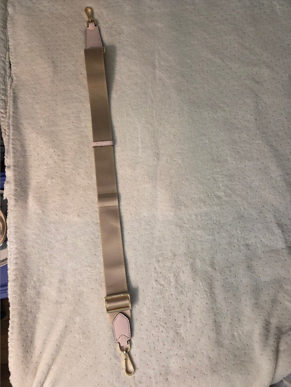 Michael Kors beige STRAP with pink leather and golden accents